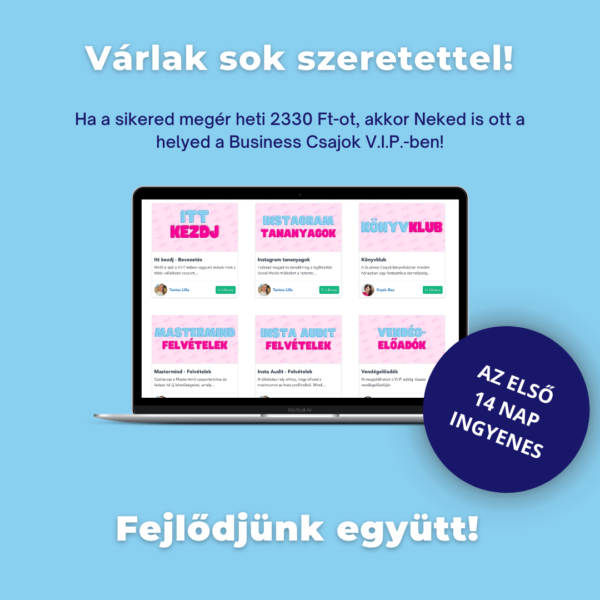 Business Csajok - Tantos Lilla stand ajánlat