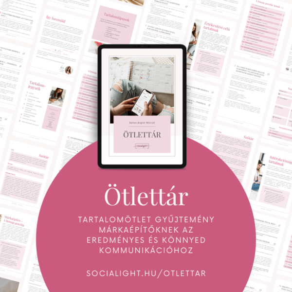 Ötlettár - Socialight stand ajánlat - Tartalomötletek márkaépítőknek