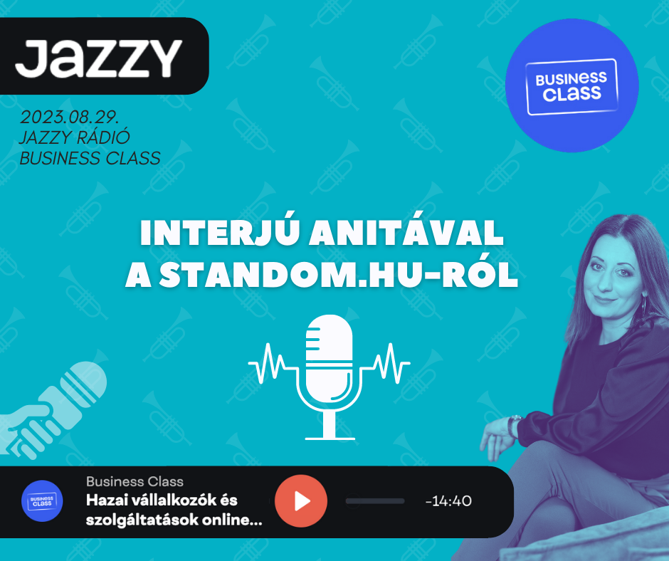 Schmolcz Anita a STANDOM-ról a Jazzy Rádióban Schmolcz Anita a STANDOM-ról a Jazzy Rádióban