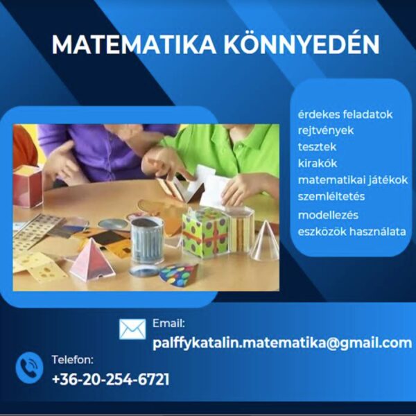 Pálffy Katalin, matematika oktatás, standár ajánlat, magántanár