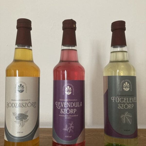 Kézműves szörpök 500m (fügelevél, bodza, levendula)
